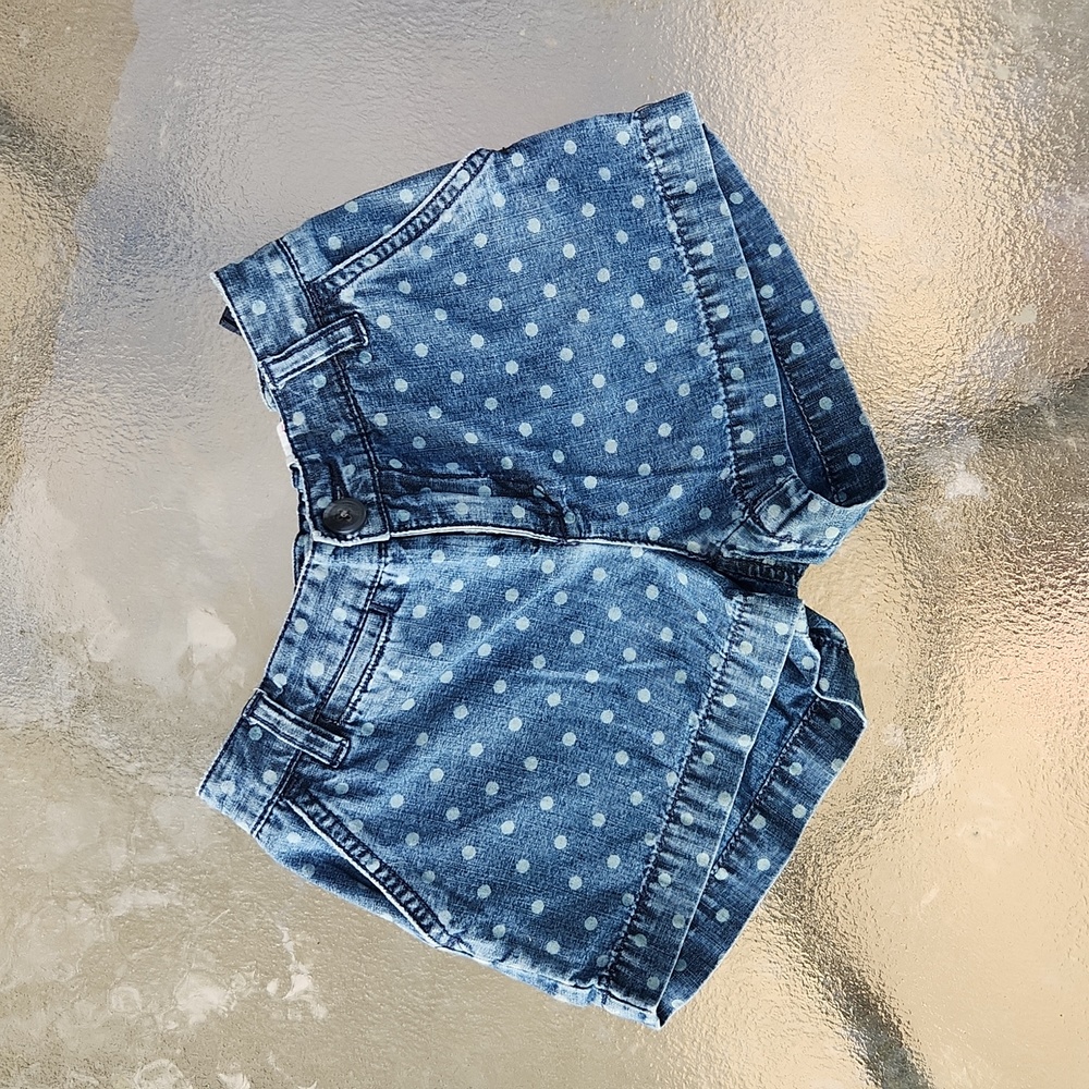 Polka Dot Shorts 77kids - adjustable waist size 7